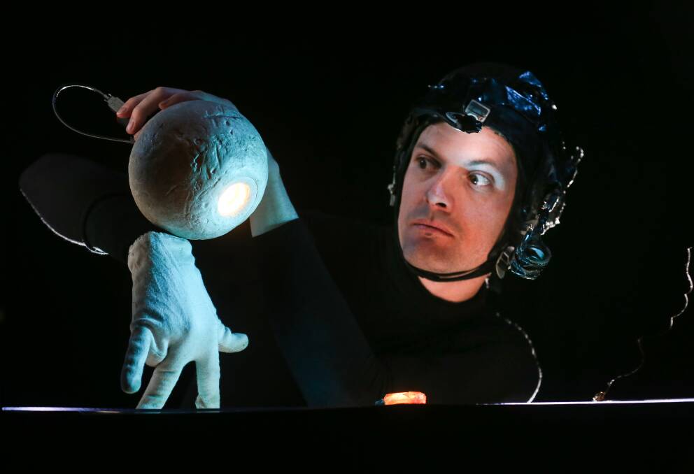 UNDER THE SEA: Tim Watts is Alvin Sputnik, a deep sea explorer tasked with finding a new home for mankind in a future where sea levels have risen to skyscraper heights. Picture: KYLIE ESLER