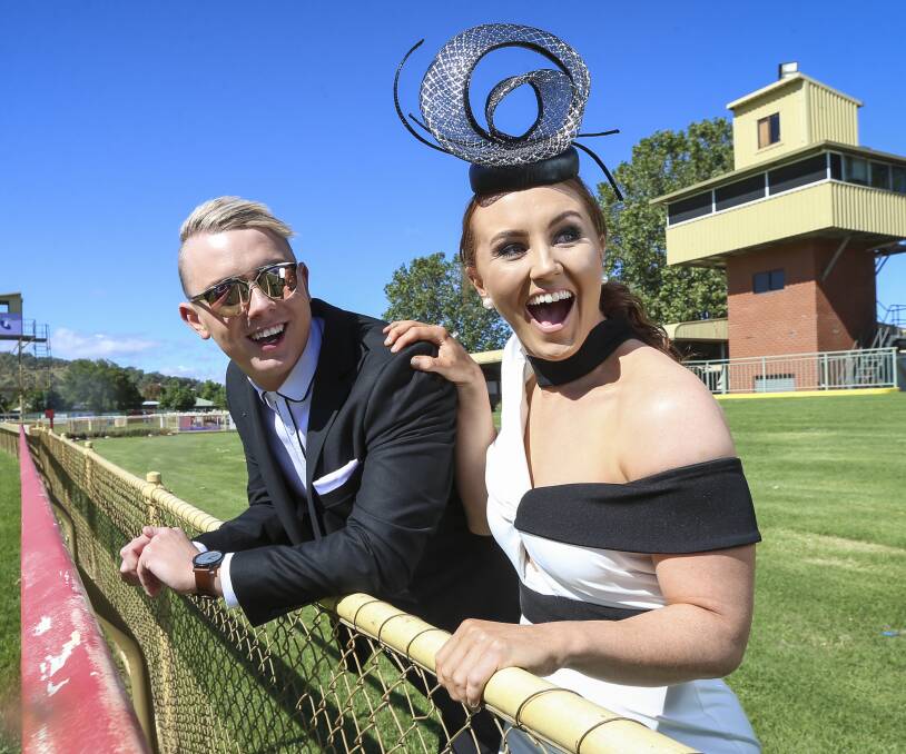 FRIDAY FINEST: Brodie Stephens and Amy Van de Ven give a preview of what to expect from Fashions on the Field at Friday's Wodonga Gold Cup. Picture: JAMES WILTSHIRE