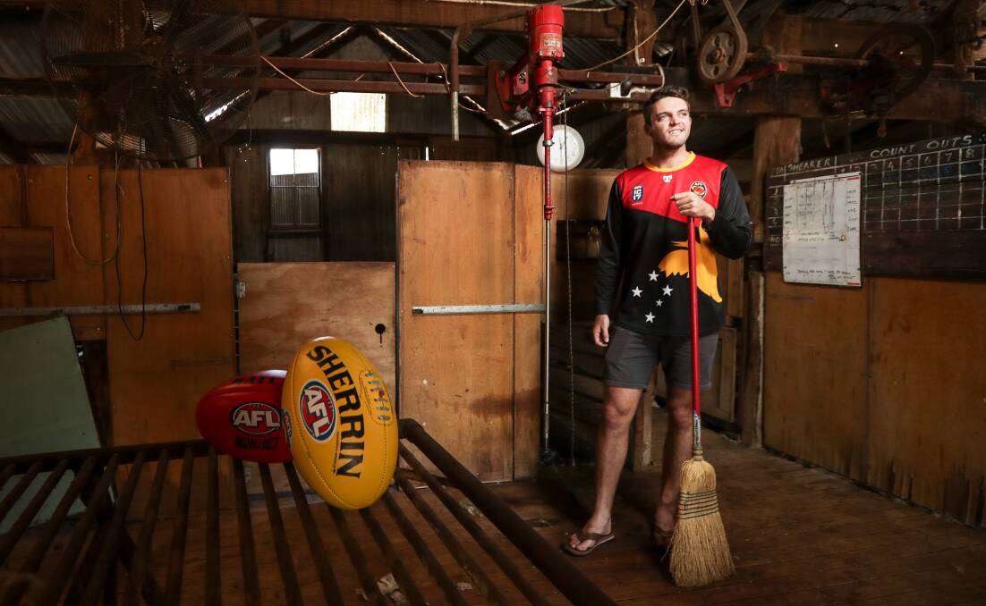 FOOTY AMBASSADOR: Ben Vile is continuing his mission to bring Aussie Rules to Papua New Guinea, and is asking for donations of footballs and jumpers. Picture: JAMES WILTSHIRE