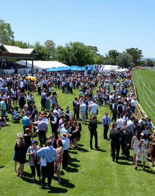 BUMPER ATTENDANCE: Roughly 7000 punters turned up in their Friday finest for the 2016 Wodonga Gold Cup. Picture: MARK JESSER