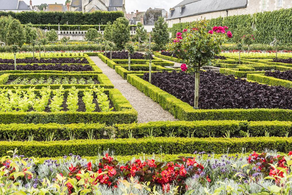 Garden designs from the past, like this ornamental French garden, continue to strongly influence modern herb and vegetable gardens today. Picture: Shutterstock.