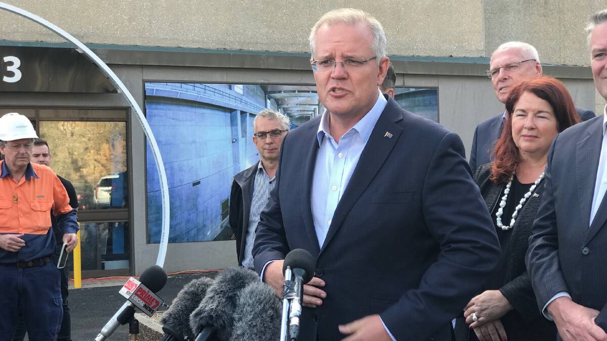 'COMPREHENSIVE PLAN': Prime Minister Scott Morrison said a lot of "homework" has been done over two years to ensure this an "investment on Australia's economic, energy and climate future". Picture: Jess Whitty