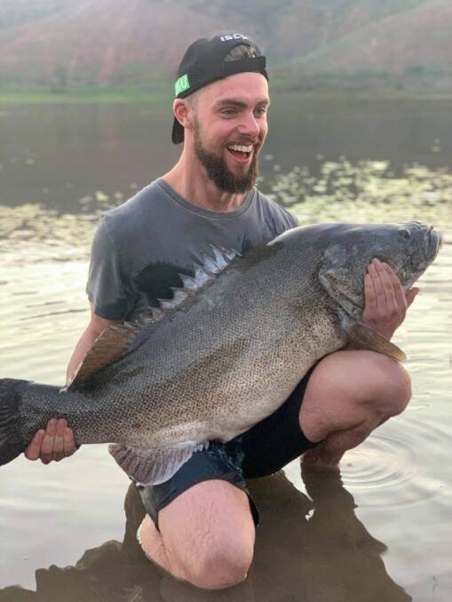 MAGNIFICENT: Hayden Keating nabbed this beauty up at Blowering Dam recently. She was released with some fight left in her after measuring in at 113cm.