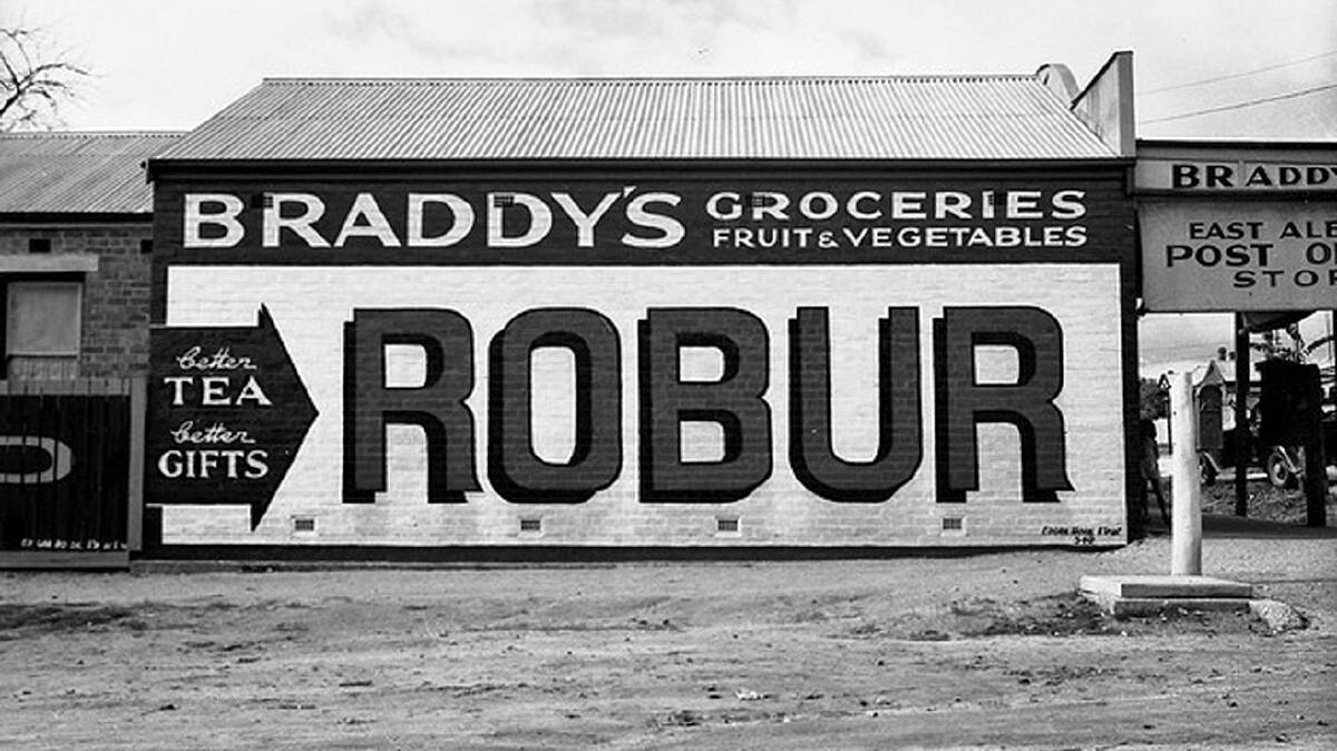 MOMENT IN TIME: Bert Braddy's corner store opened for business in December 1936, on the corner of Hanel and Rau streets in Albury. He advertised good groceries at reduced prices. Picture: Supplied