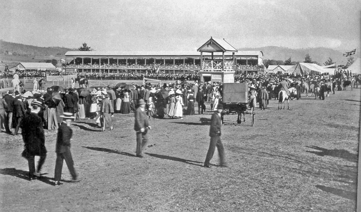 MOMENT: The Albury Showgrounds occupied a large slice of Alexandra Park 1879-1942. In 1944, the Presbyterian Church bought the site for the expansion of Albury Grammar School (now Scots School). Picture: SUPPLIED