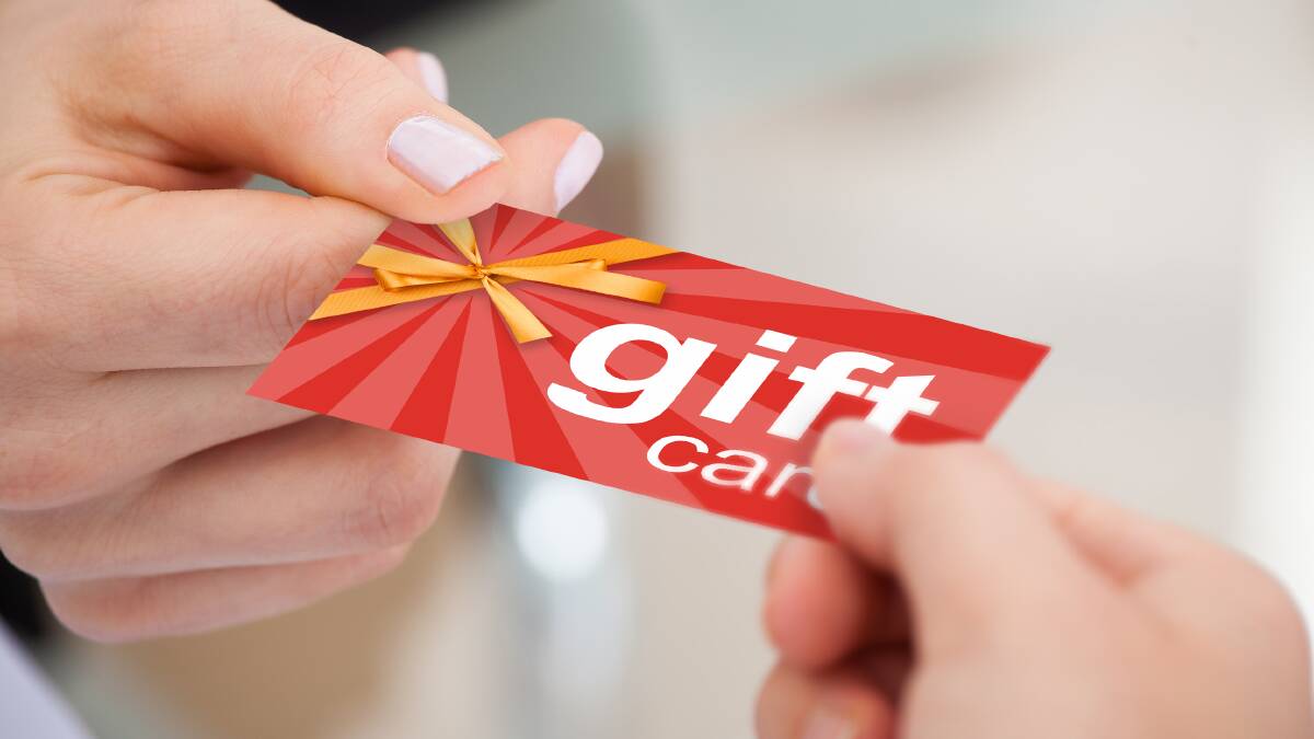 GOING DIGITAL: Many stores are changing from plastic to electronic gift cards through an app or email. This could represent a potential cost saving, by no longer needing to issue paper or plastic card.