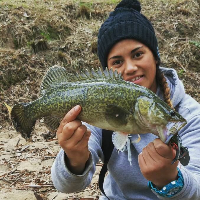 CATCH: Keen angler Jasmine Morunga was proud with this nice little winter cod. Remember, you can send your pictures to 0475 947 279 or 0475 953 605.