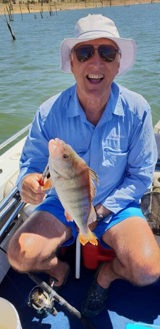 YOU BEAUTY: Doug Barker was happy with his catch at Lake Hume on Tuesday. Remember, you can send your fishing pics to 0475 947 279 or  0475 953 605.