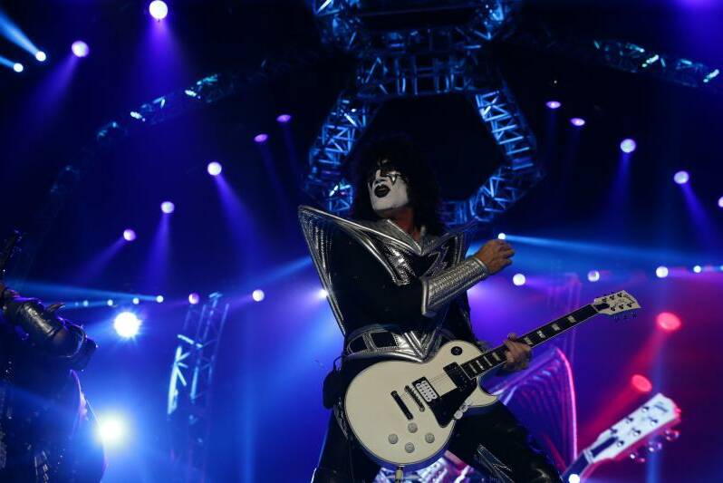 OFF: KISS performing in Newcastle in 2015. Picture: Jonathan Carroll