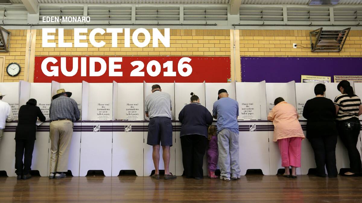 The Border Mail Election Guide 2016 | EDEN-MONARO