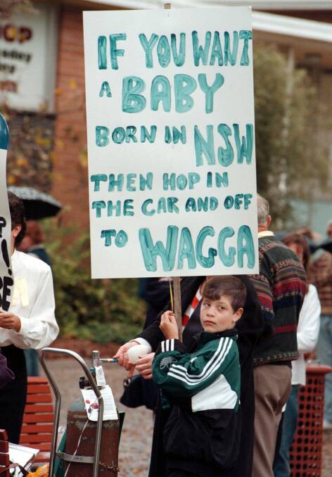 SIGN OF THE TIMES: The decision to move all Border births to Wodonga in the late 1990s wasn't without controversy.