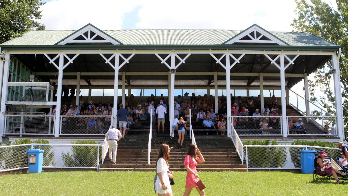 SOLID SUPPORT: A large crowd still flocked to the Towong Turf Club phantom meeting on Saturday. Picture: CORRYONG COURIER
