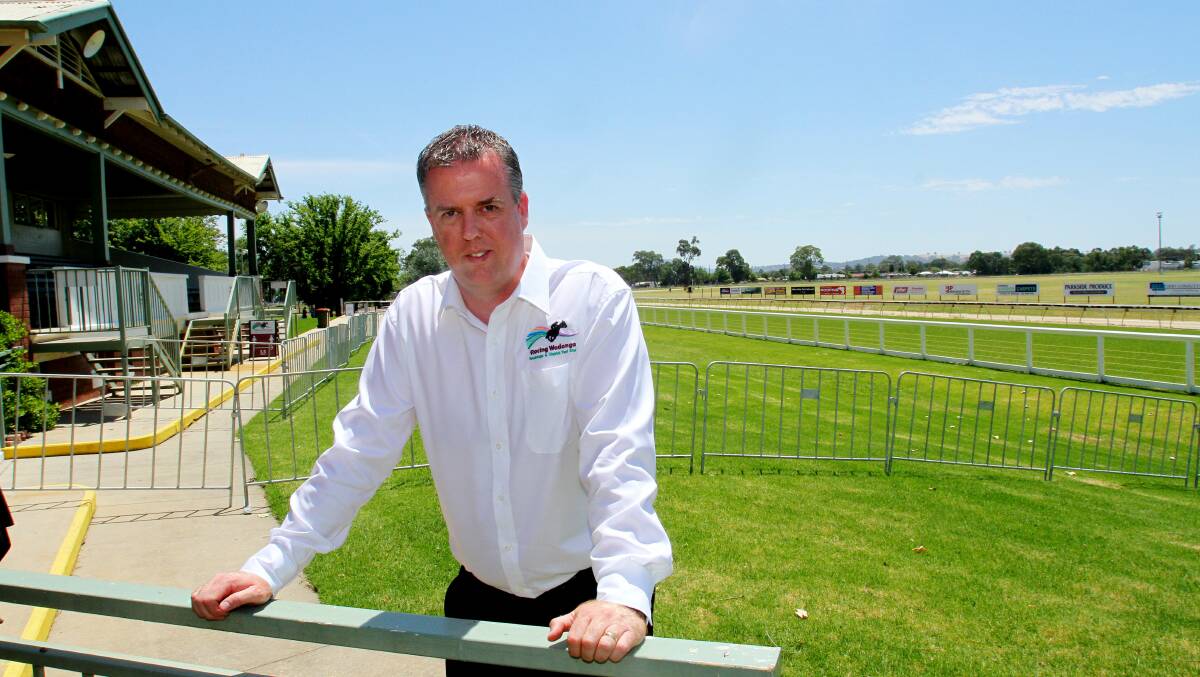 COVID CURSE: Racing Wodonga general manager Steve Wright on a crowd-less Wodonga Gold Cup public holiday.