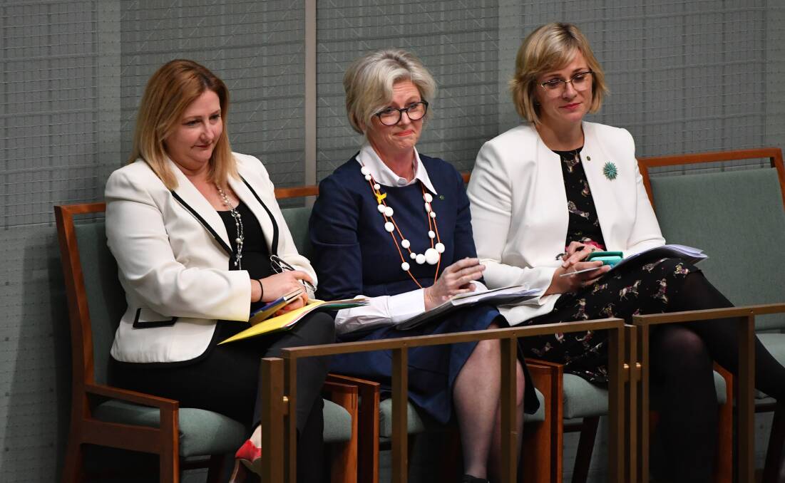 LOST CAUSE: Mayo MP Rebekha Sharkie, Indi MP Helen Haines and Warringah MP Zali Steggall teamed up to vote against the Coalition's successful push to repeal the Medevac laws in the lower house. Picture: AAP