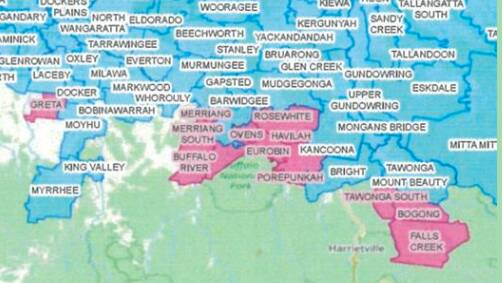 Border region expands to include Alpine and Wangaratta towns