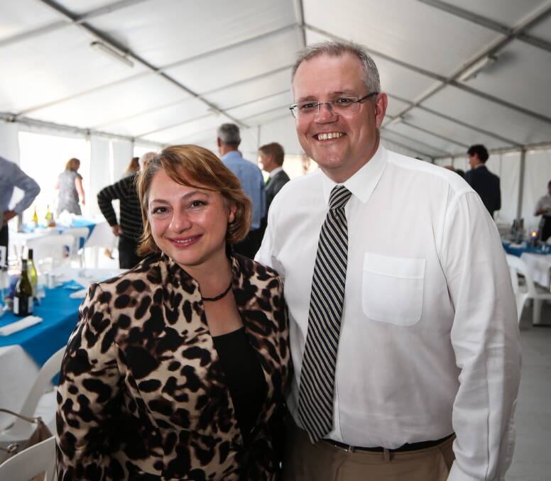 FLASHBACK: Sophie Mirabella and Scott Morrison pictured at a Wodonga Chamber of Commerce luncheon in 2016.