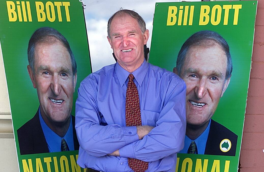 Bill Bott in 2001 when he stood as the Nationals candidate in Farrer.