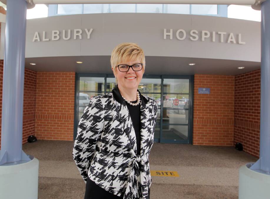 SMILES ALL ROUND: Albury-Wodonga Health ceo Sue O'Neill has confirmed the service's first profit since its launch in 2009 in annual report this week.