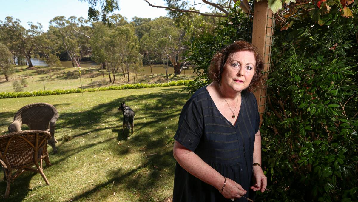 RIVER RAGE: Lynne Riley says campers will be able to set up sites less than 100 metres from her Murray River home from September under legislation already introduced by the state government. Picture: JAMES WILTSHIRE
