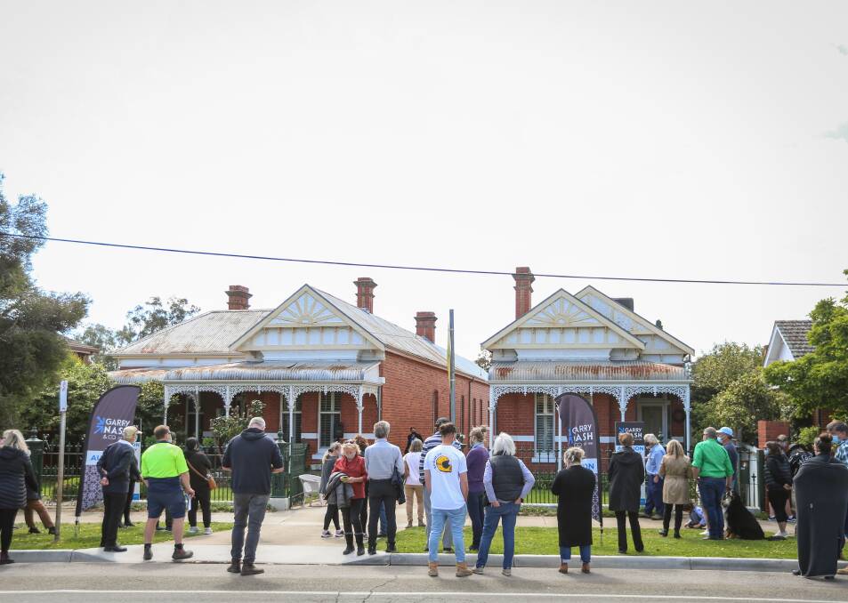 NO TAKERS: Two properties in Warby Street, Wangaratta were passed in at auction.
