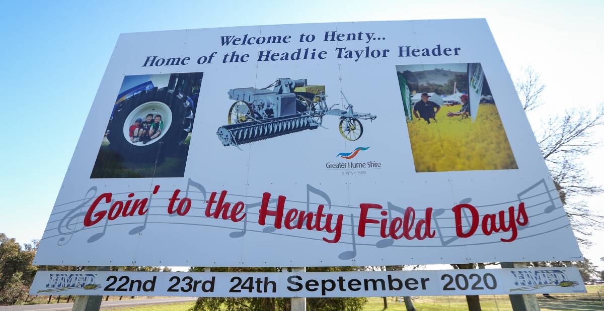 Goin' to the Henty Field Days? Not this year unfortunately