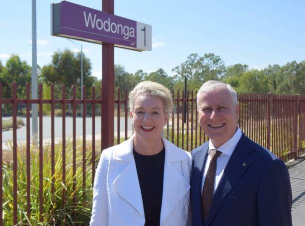 Senator Bridget McKenzie and Deputy Prime Minister Michael McCormack announced an additional $135 million for the North-East railway line in March.