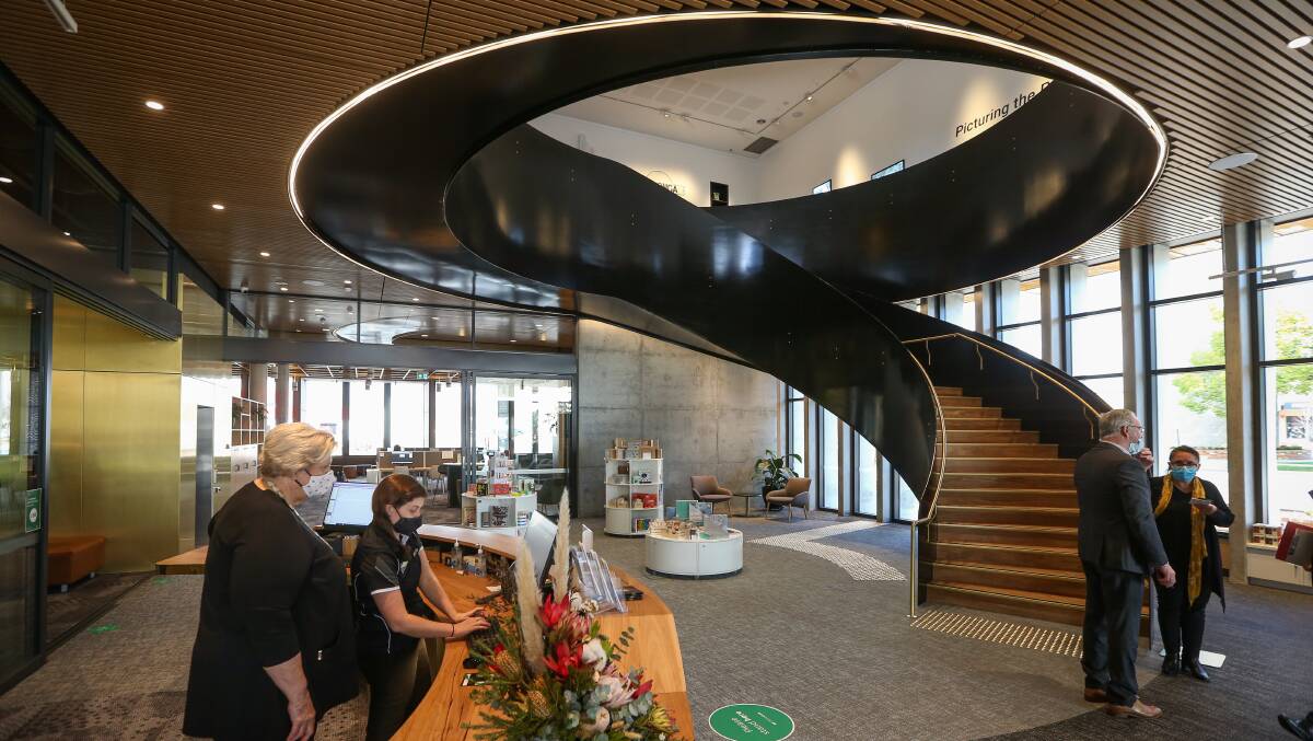 STATE OF THE ART: The foyer of the Hyphen building which recently opened to the public.