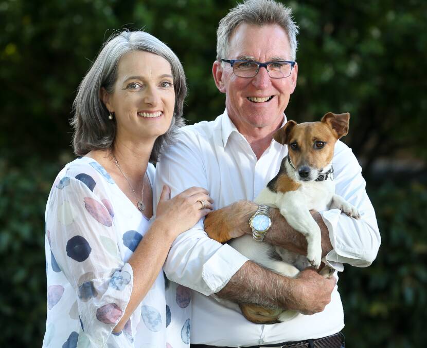 Albury mayor Kevin Mack and wife Jill. Picture: KYLIE ESLER