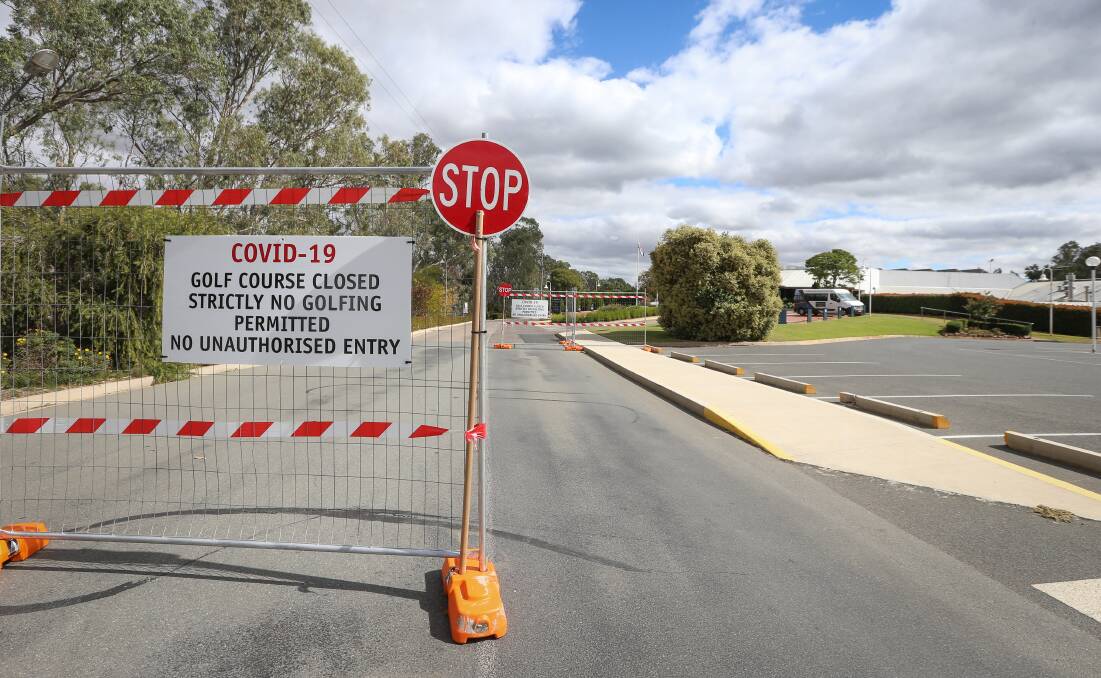 SMALL STEPS: Yarrawonga-Mulwala Golf Resort members allowed back on course. Picture: JAMES WILTSHIRE