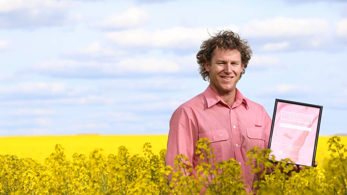 LEADING THE WAY: Elders Albury agronomist Desi Toohey has won a third successive company honour for his work with farmers. Picture: JAMES WILTSHIRE
