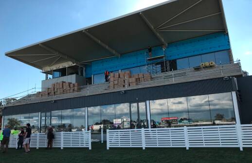 GRAND ADDITION: A new grandstand has been recently at Wangaratta Turf Club.