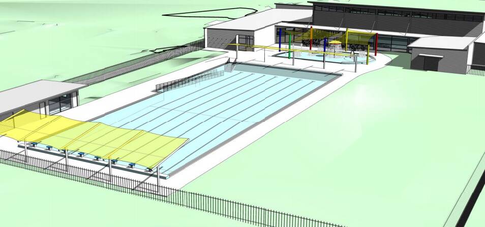 FRESH START: Corowa outdoor and indoor pool pool complex concept design.