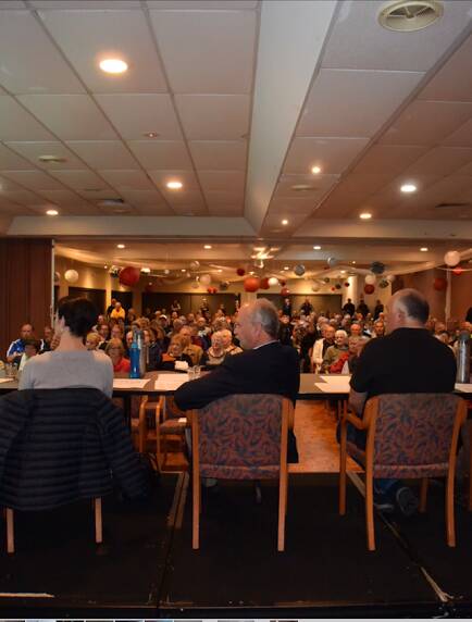 PACKED HOUSE: More than 200 Howlong residents attended the compost plant public meeting on Monday night. The town remains united in the fight.