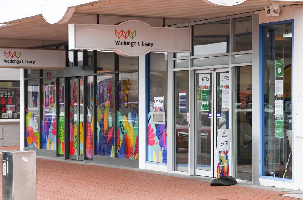 Wodonga's interim library re-opened on Monday. Picture: MARK JESSER