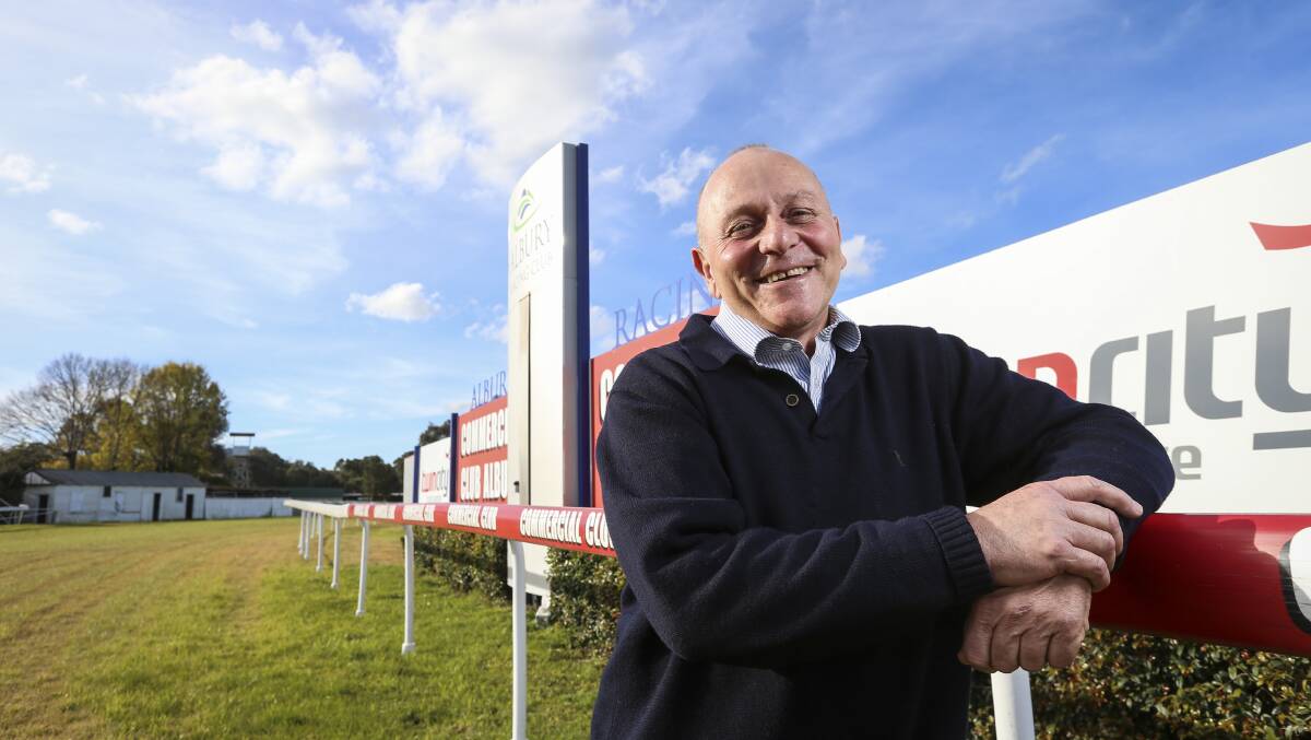 STOPPED IN TRACKS: Albury Racing Club chief executive Mick Wighton is hoping racing will resume on September 15 after losing a second meeting in August.
