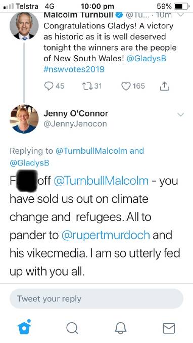Ex-mayor takes Twitter aim at Turnbull and Latham