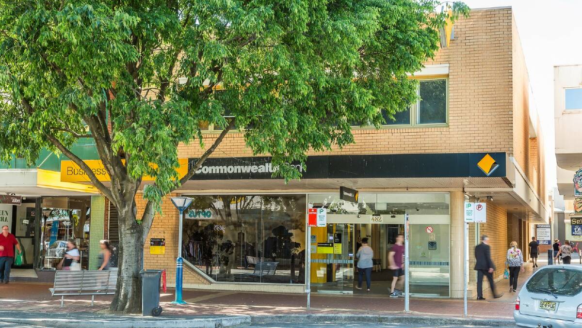 UNDER THE HAMMER: The Dean Street Commonwealth Bank building will be auctioned in Melbourne on December 12.