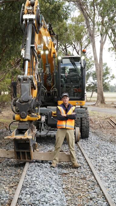 
Matt Tennant from Seymour-based contractor, TENEX Rail, who are working on the $235 million upgrade