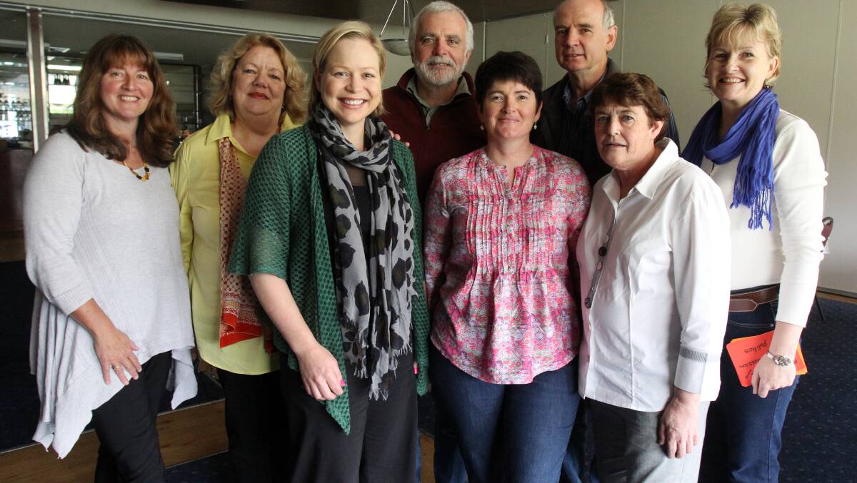 Voices For Indi committee members including Tammy Atkins in late 2013.