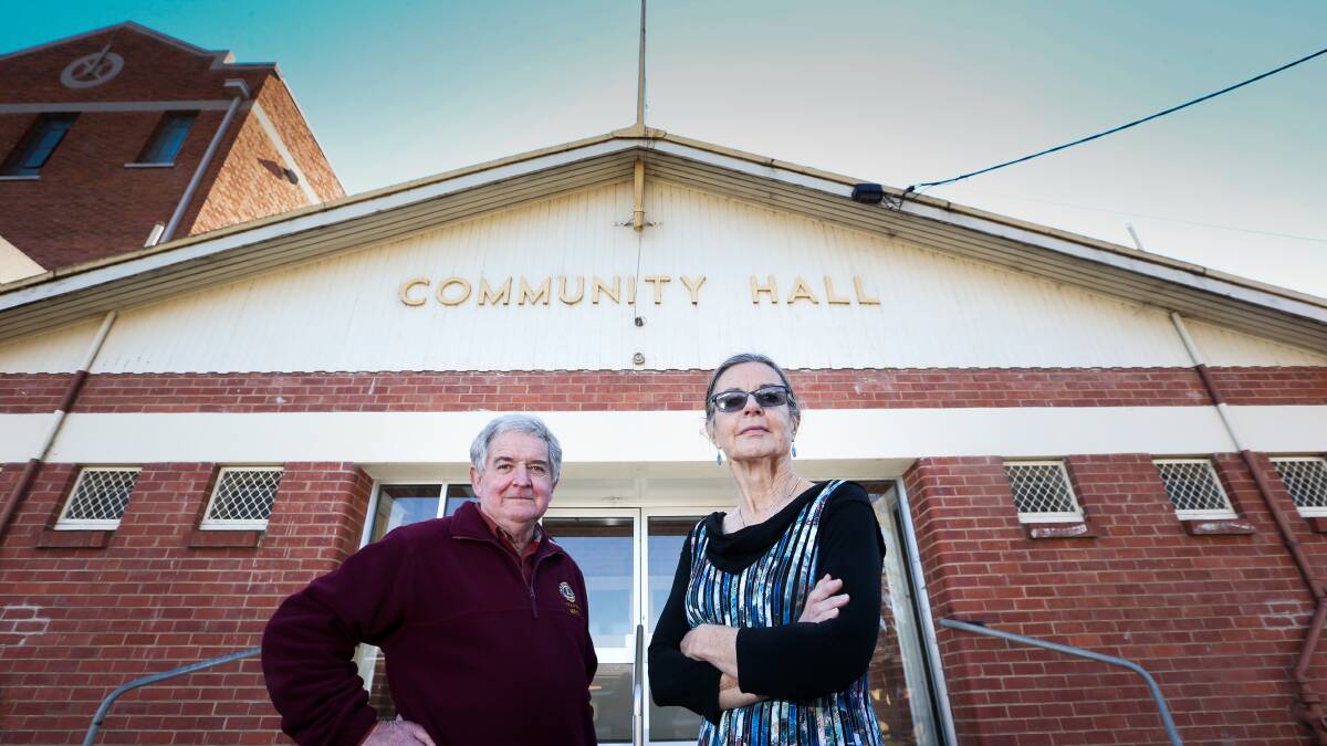 UP IN ARMS: Yarrawonga Lions president Dennis Grifiths and Jeanette Wilson. Pictures: KYLIE ESLER