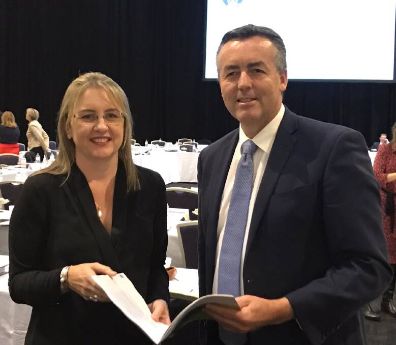 NEUTRAL TERRITORY: Victorian transport minister Jacinta Allan and federal transport minister Darren Chester discussed regional rail in Brisbane on Friday.