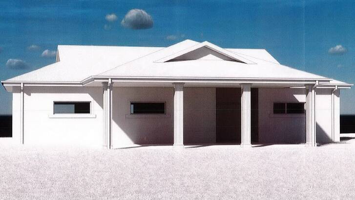 An artists impression of the church proposed in Thurgoona.