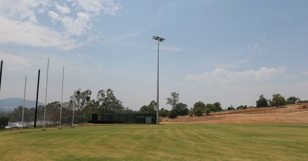 COMPLETED: Cricket matches are already being played on the secondary sportsfield at Lavington.