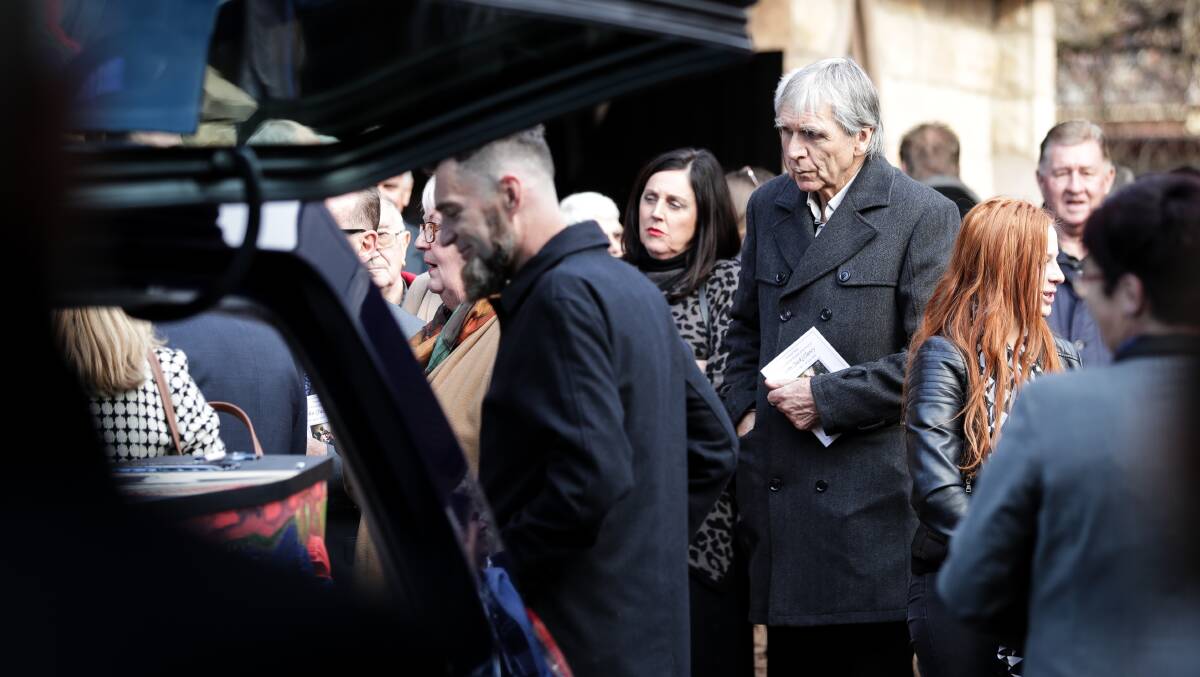 FAMOUS FACE: Peter McKenna attended Jack Clancy's funeral. Pictures: JAMES WILTSHIRE
