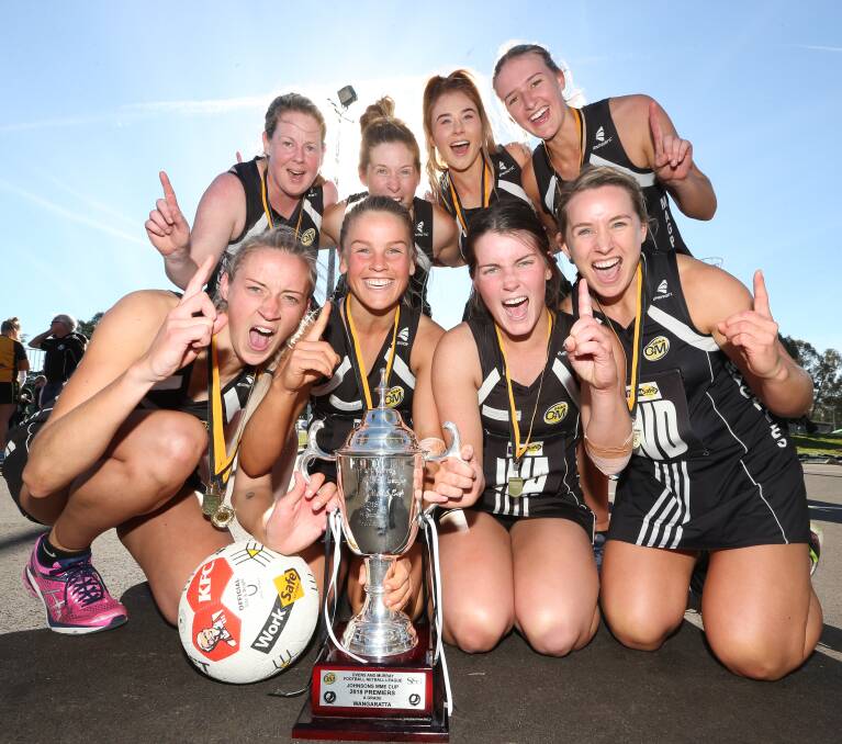 Wangaratta Magpies won the A grade netball flag last year and will be aiming to go back-to-back against Corowa-Rutherglen on Sunday.
