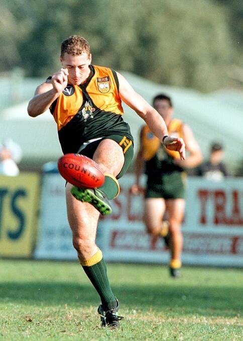 Travis Hodgson was a key player in two North Albury premiership teams in 1999 and 2002.