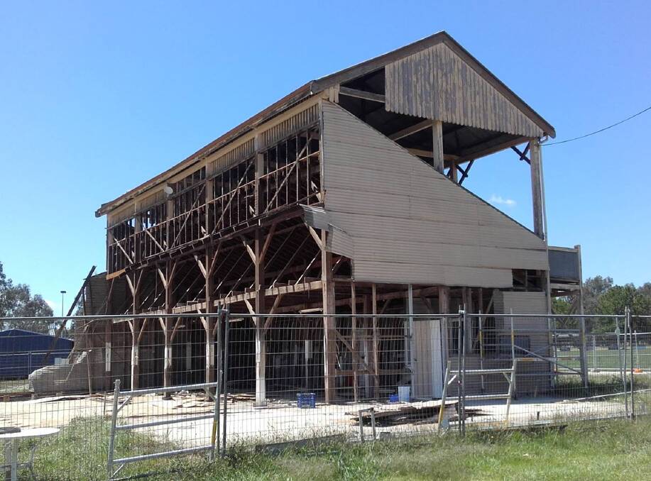 D-DAY: The Corryong Recreation Reserve grandstand demolition will continue on Monday despite last minute attempts to save the 109-year-old structure.