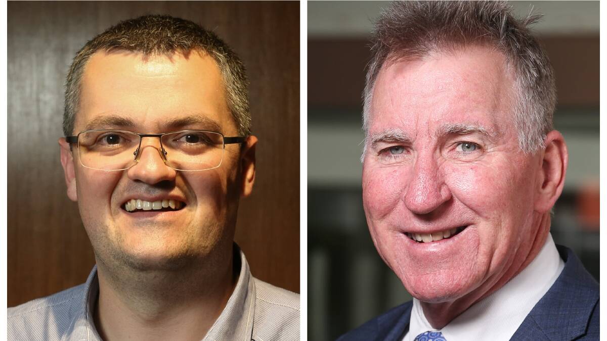 NECK AND NECK: The mayoral wages of Wodonga's Kevin Poulton and Albury's Kevin Mack are both in excess of $80,000 after Wodonga councillors confirmed their allowances this week.
