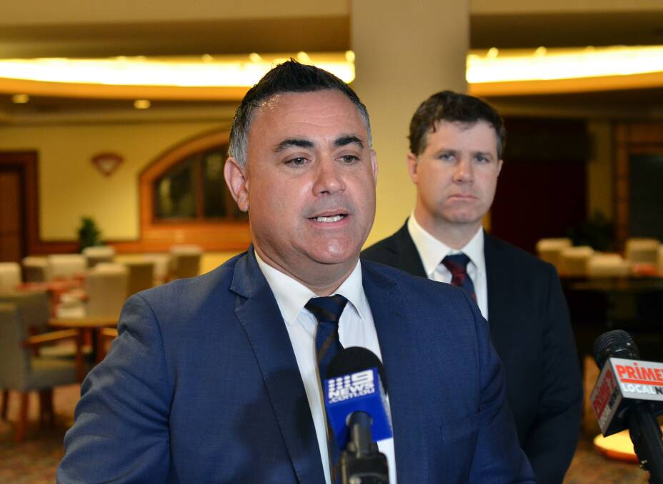 WHAT ABOUT US: NSW Deputy Premier John Barilaro has announced NRL premiership games would be played in six regional centres in 2021 except Albury.
