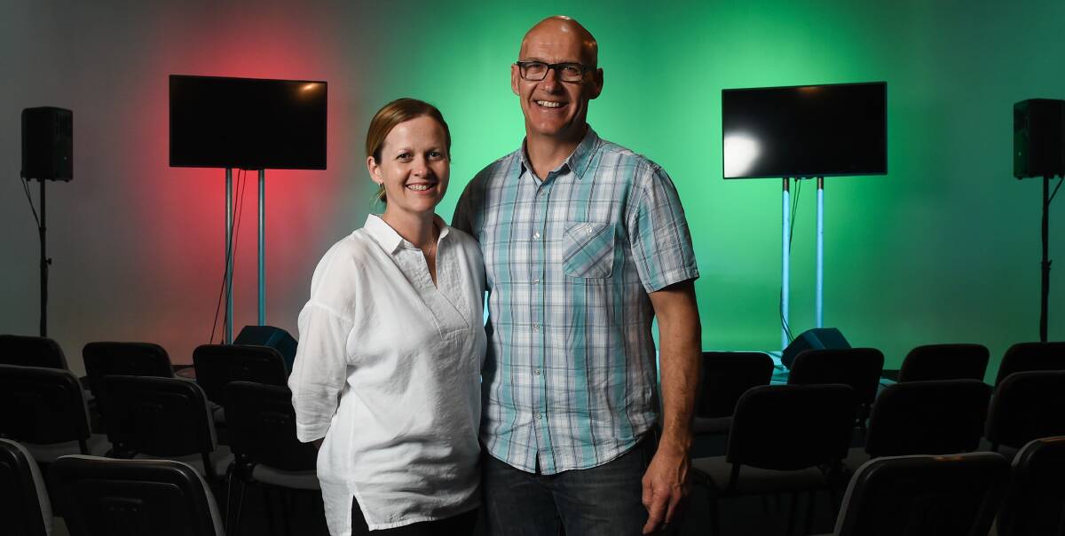 NEW BEGINNINGS: Pastor Matt Spokes and his wife Barbara are part of the Generation Life Church which has relocated to Union Road. The building was previously occupied by Prime7 television studios. Picture: MARK JESSER